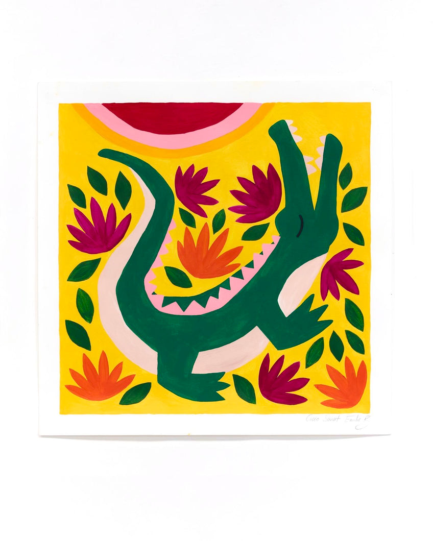 Croco Sunset - Original